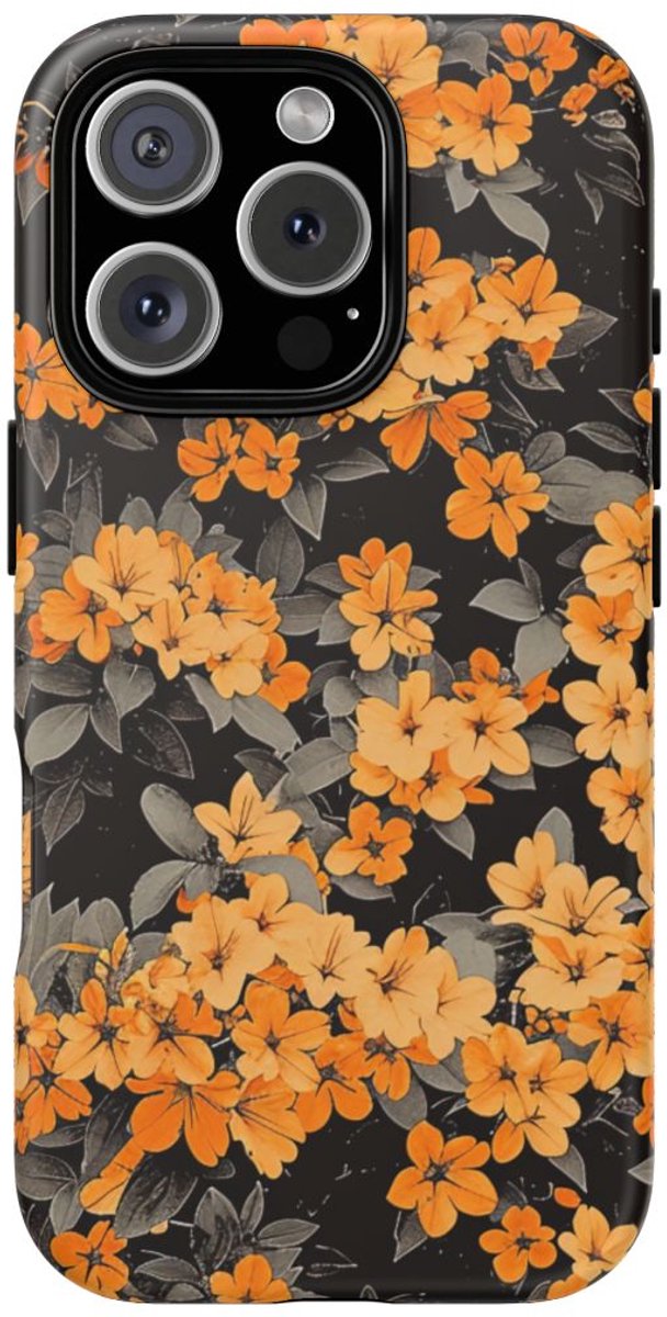 Bloeiende Oranje Bloemen – Telefoonhoesje Geschikt voor iPhone 16 Pro
