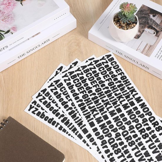 WJRQD Zelfklevende Letters, 25 mm, 5 mm, Alfabetstickers Van Vinyl, Waterdicht, Voor Scrapbooking, Handwerk, Brievenbussen, 6 Stuks (Zwart WJRQD Zelfklevende Letters, 25 mm, 5 mm, Alfabetstickers Van Vinyl, Waterdicht, Voor Scrapbooking, Handwerk, Brievenbussen, 6 Stuks (Zwart