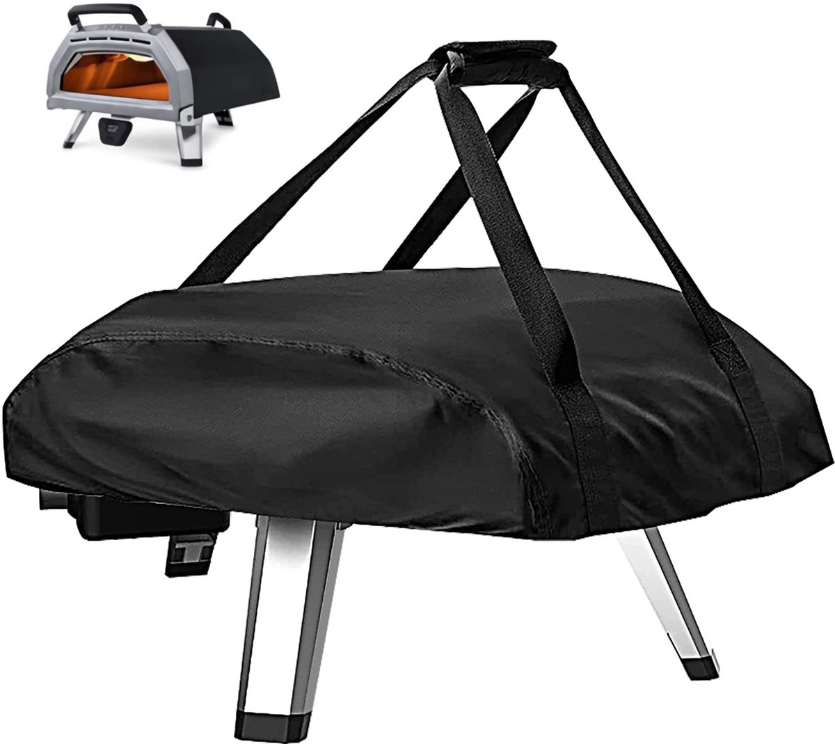 Beschermhoes & Draagtas Pizzaoven - 420D Waterdicht Weerbestendig Oxford-stof - Voor Ooni Koda 16