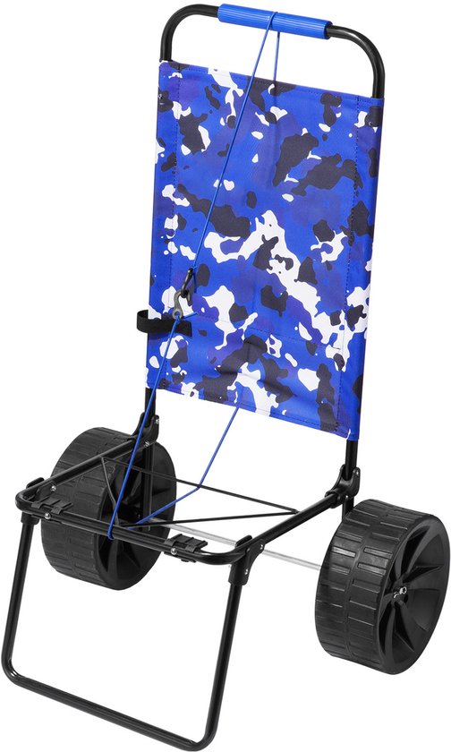 Strandwagen Met Grote Wielen Voor Zand. 15,4“ X 15,7” Laadruimte. Opvouwbare Kar Met 10” Pe Stevige Wielen, 69 Lbs Draagvermogen. Ideaal Voor Picknicks, Kamperen, Vissen, Strand En Tuinieren van Merkloos — afbeelding 3