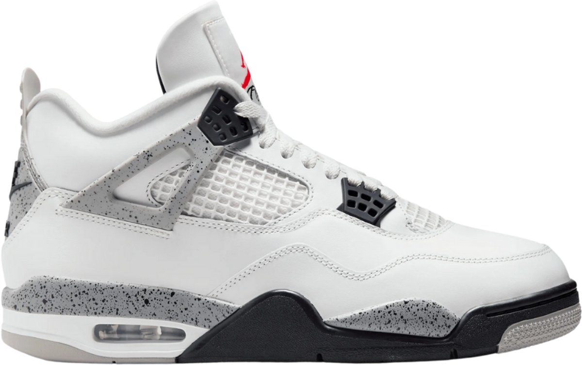 Nike Air Jordan 4 Retro Sneakers Unisex Cement Bred Reimagined