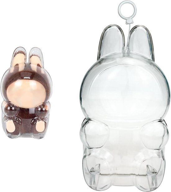 Étui De Protection Compatible Avec Les Poupées Monstres Figuree - Boîte De Rangement Transparente - Résistante à La Poussière Et Aux Rayures - Portable - Pour Poupées En Peluche Macaron Passionnantes