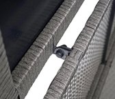 Bol.com Poly rotan kussenkist MCW-D88 tuinkist kussenkist kist ~ Basic grijs 51x100x50cm 170l aanbieding