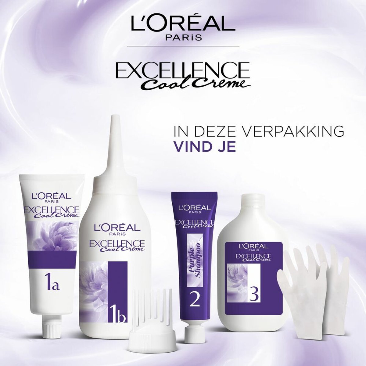 L'Oréal Excellence Cool Crème Permanente Crèmekleuring 7.11 - Ultra As Middenblond - 3 x - Voordeelverpakking