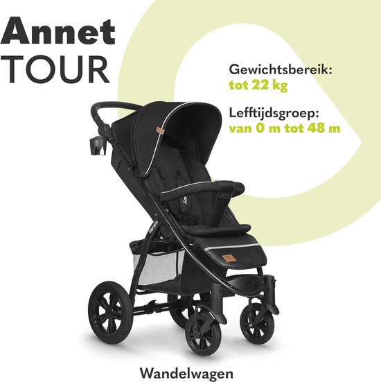 Lionelo Buggy Annet Plus - Lichtgewicht & Inklapbaar - Grote Massieve Wielen Met Vering Inclusief Voetenzak Klamboe Bekerhouder Verstelbare Rugleuning A 3 Lionelo Buggy Annet Plus - Lichtgewicht & Inklapbaar - Grote Massieve Wielen Met Vering Inclusief Voetenzak Klamboe Bekerhouder Verstelbare Rugleuning A 3