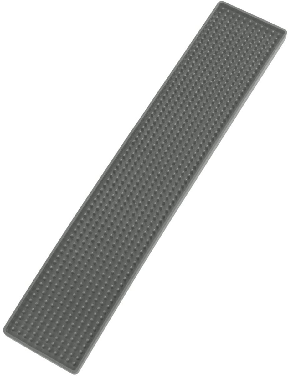 Slim serviesset - extra smal - grijs - kunststof - 42 x 1,5 x 8 cm