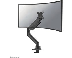 Neomounts NEXT Core DS70PLUS-450BL1 Monitorarm 1 scherm - 17-49" - 1-18 kg (curved 14 kg) - gasveer - 180°-stop - Topfix - Easy Install-model - 100% plasticvrije verpakking - zwart