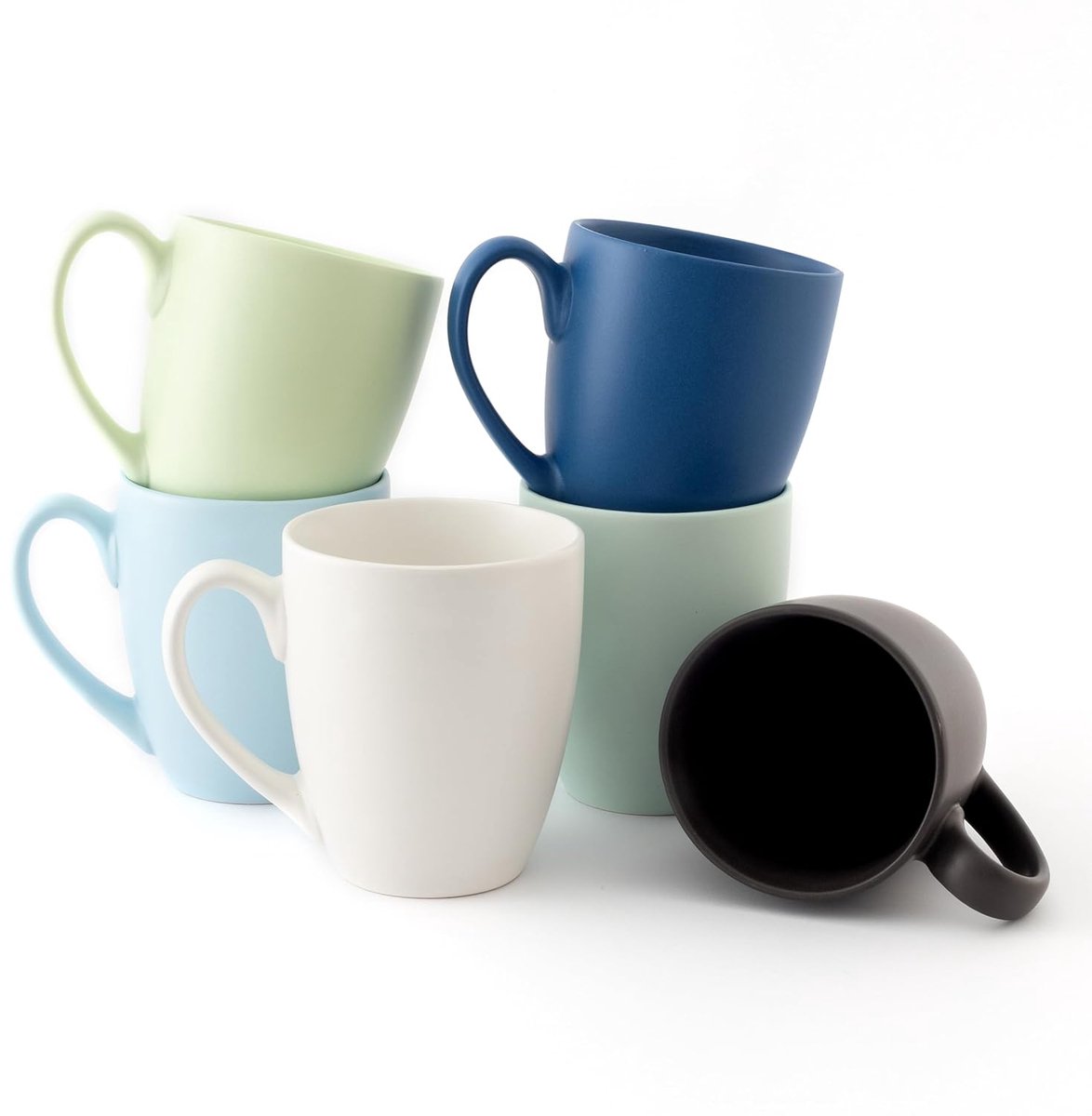 Koffiebekerset - Hoogwaardige kwaliteit - Set van 6 - Elegant design - Keramiek