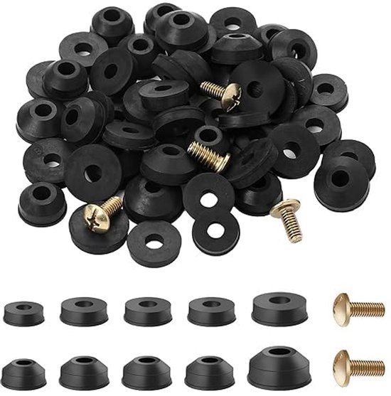 Hotop 20 stuks tuindoucheslang, sluitringen, rubberen sluitringen, afdichtingen voor tuinslang en doucheslang (3/4 inch