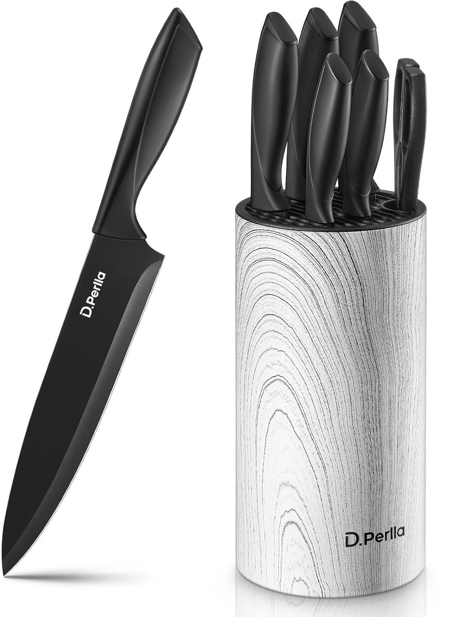 Keukenmessenset - 7 stuks - ergonomisch - roestvrij staal