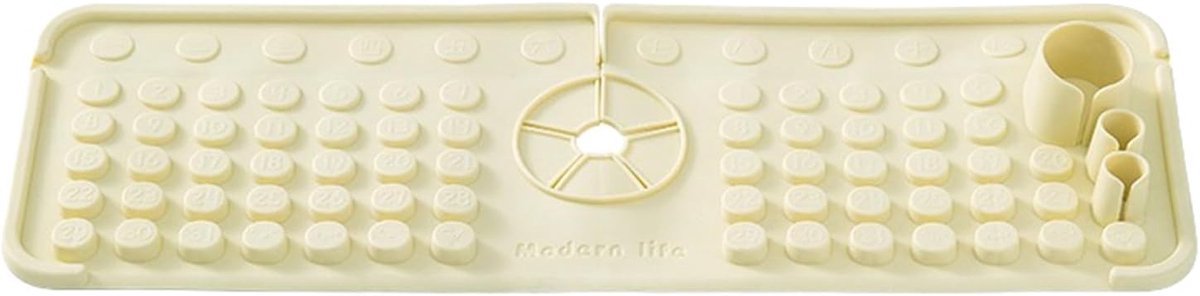 Keukenachterwand- gootsteenkraanmat- afvoermat- lekbak voor kraangreep voor keuken- badkamer - beige