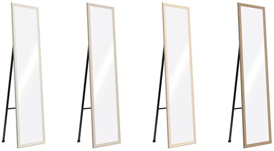 Miroir long Home ESPRIT Marron Beige Grijs Cristal Polystyrène 35,5 x 40 x 156 cm (4 pièces)