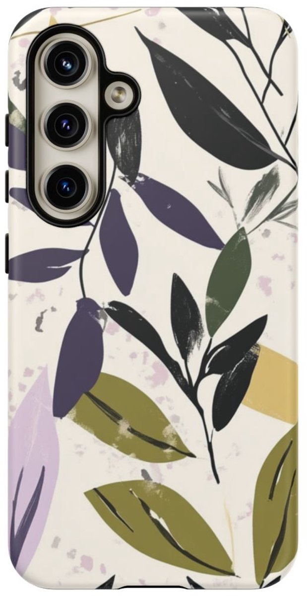 Gestileerd Botanisch Bladerenpatroon – Telefoonhoesje Geschikt voor Samsung Galaxy S24