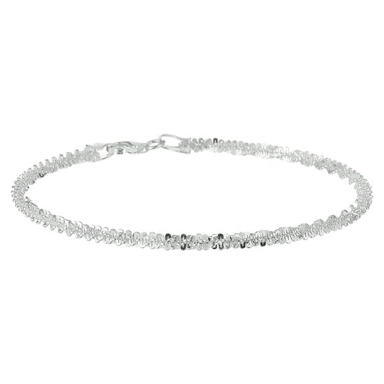 GLAMS - Bracelet fantaisie 3,0 mm 18 cm - Argent