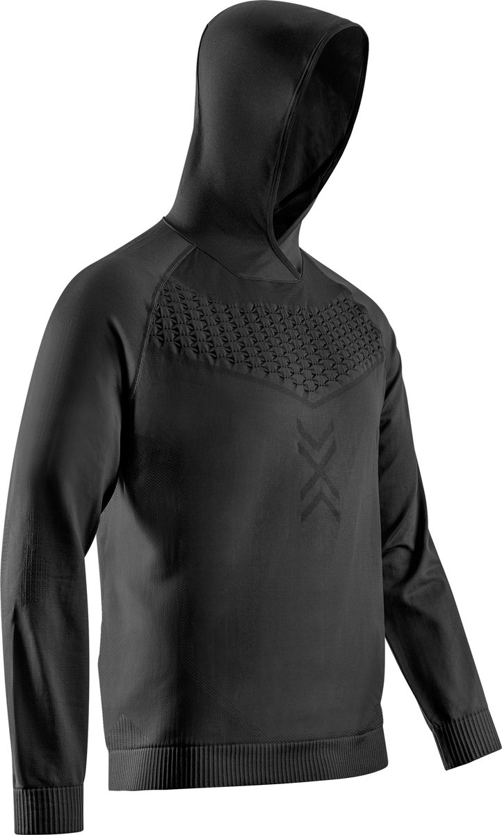 X-Bionic X-Ential Hoody Lange Mouw Heren Sporttop X Black - Maat XXL