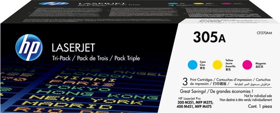 HP 305A Toners Combo Pack