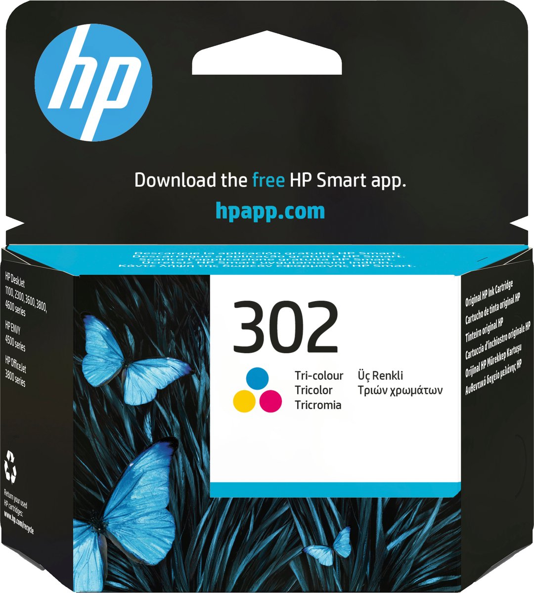 HP 302 - Inktcartridge - Driekleuren