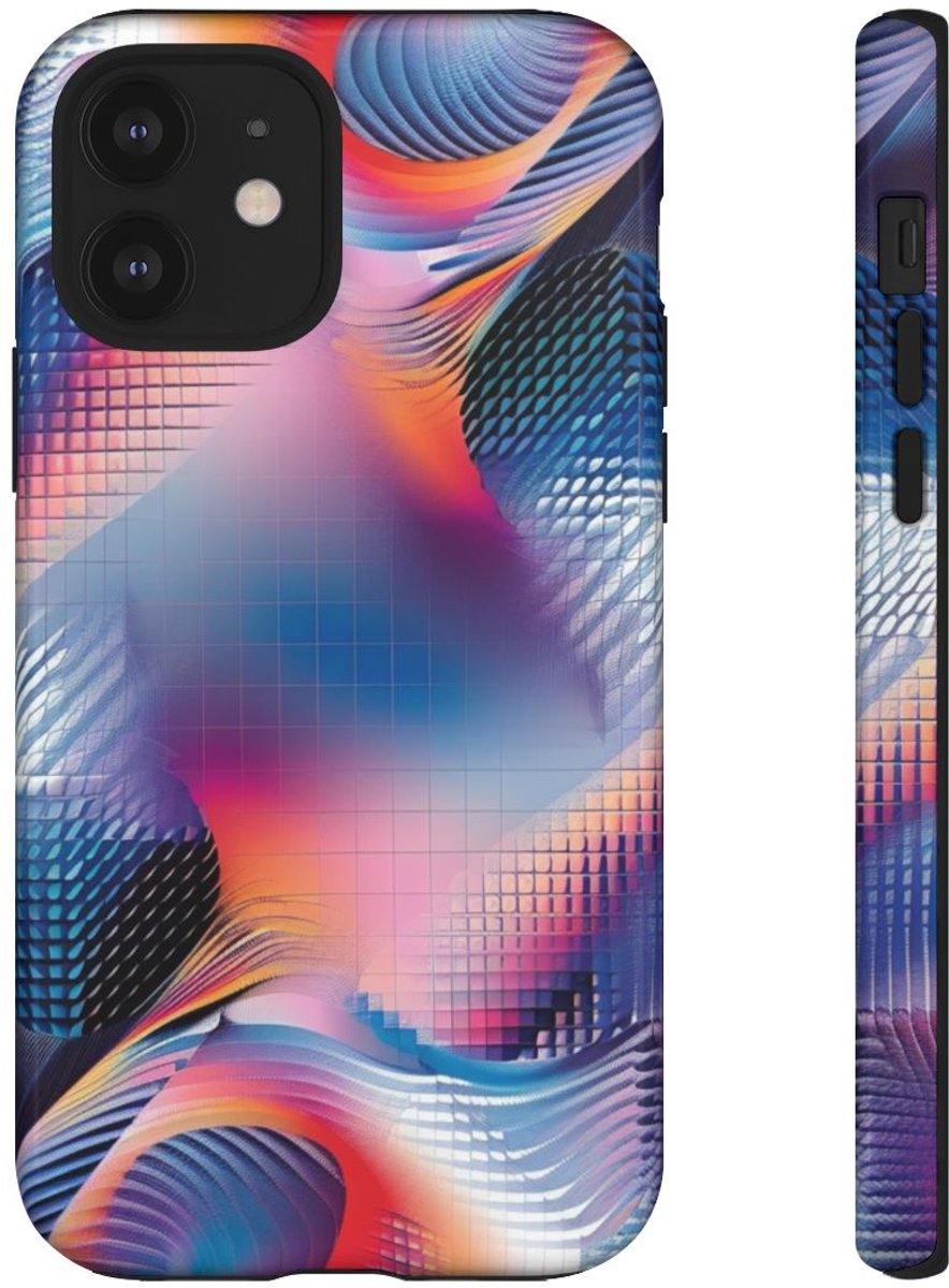 Kleurrijk Abstract Geometrisch Patroon – Telefoonhoesje Geschikt voor iPhone 12