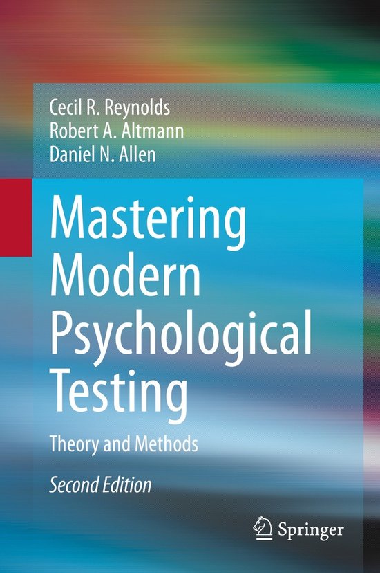 Mastering Modern Psychological Testing - cover