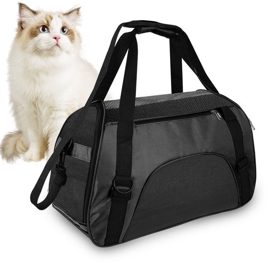 4Paw Reismand kat 46x30x25 CM - Draagtas hond - Hondentas - Draagzak hond - Reistas kat - Draagtas kat - Honden draagtas - Reismand hond