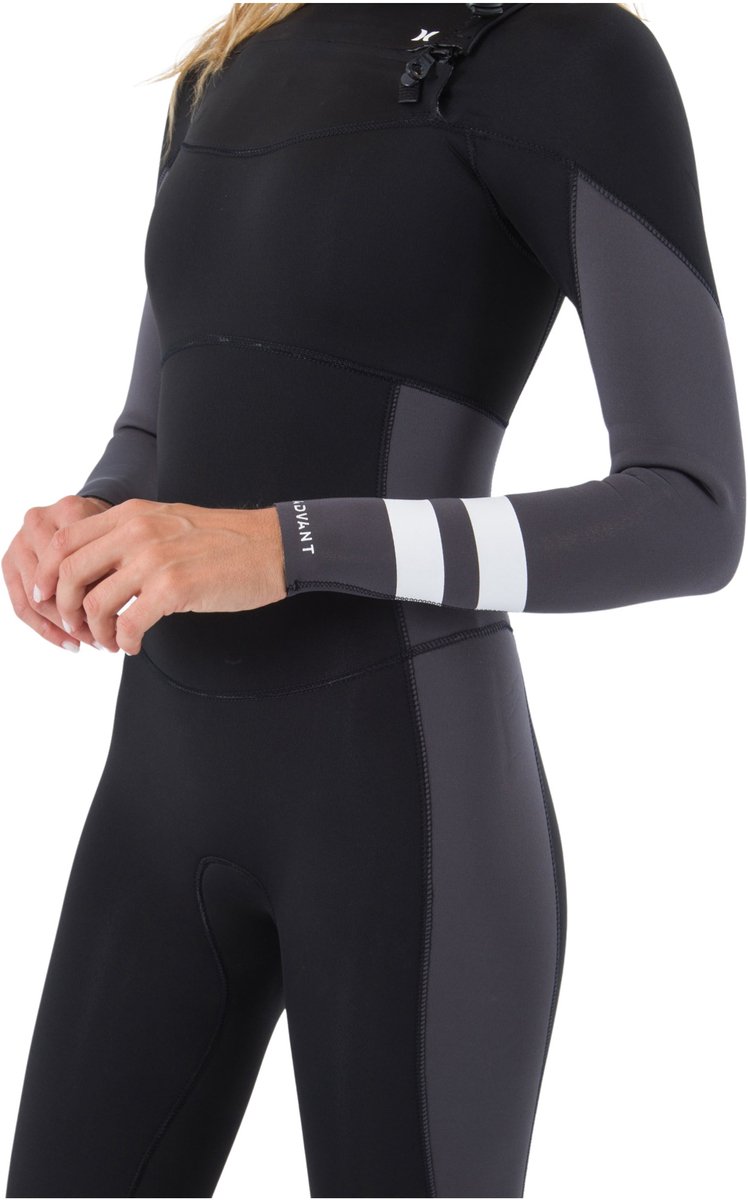 2025 Hurley Dames Advant 3/2mm Borst Ritssluiting Wetsuit -