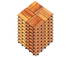 Terrastegels Houten 30x30 cm 9 stuks - Terrastegel - Balkon - Terras