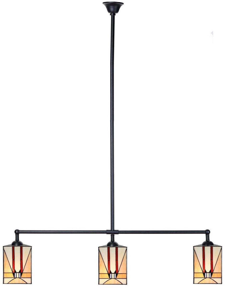 Tiffany T-lamp 3 lichts Tuschinski Triangle - Art Deco Trade