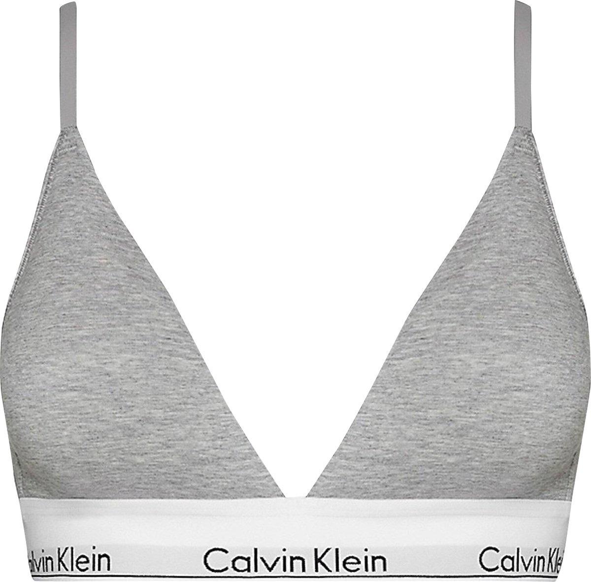 Calvin Klein dames Modern Cotton lightly lined triangle bra - triangel BH - grijs