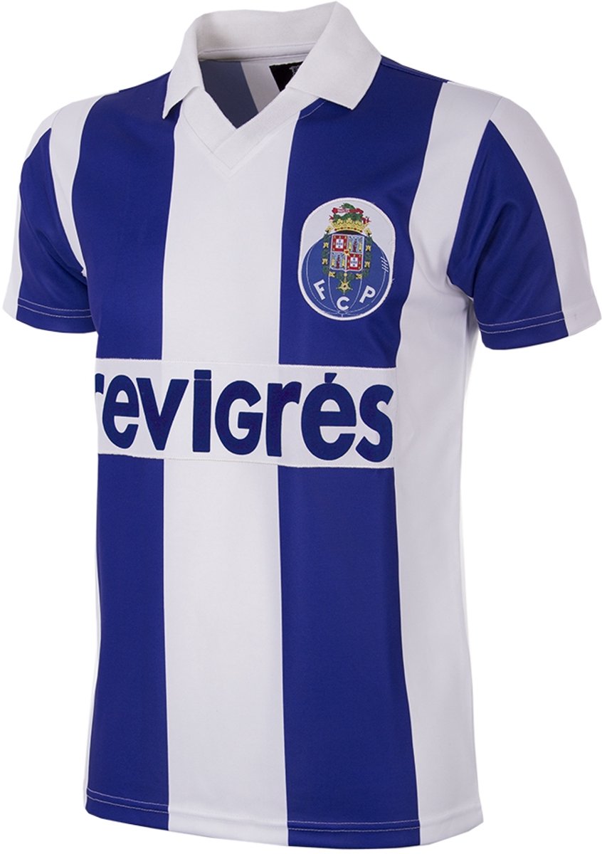 COPA - FC Porto 1986 - 87 Retro Voetbalshirt - Heren - Wit - Blauw - XXL