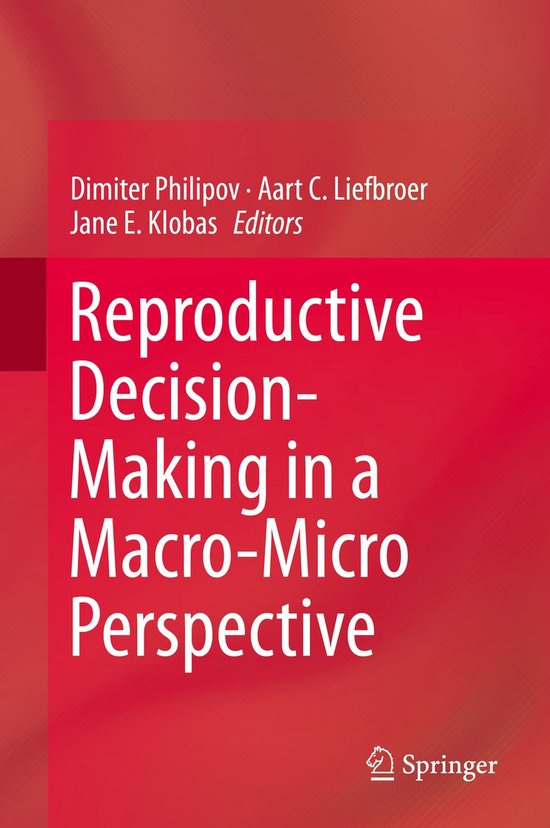 Reproductive Decision Making in a Macro Micro Perspective - cover