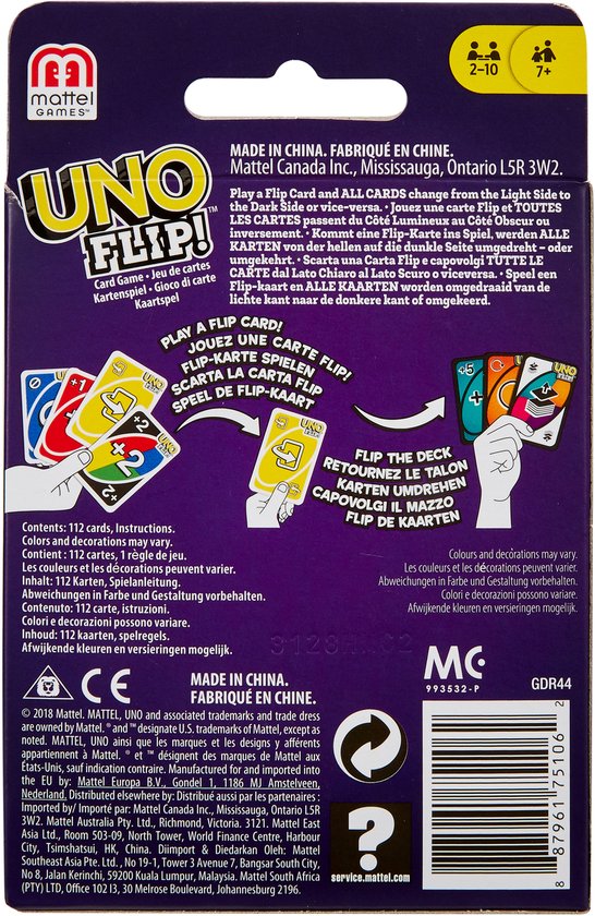 Mattel Games UNO Flip Kaartspel