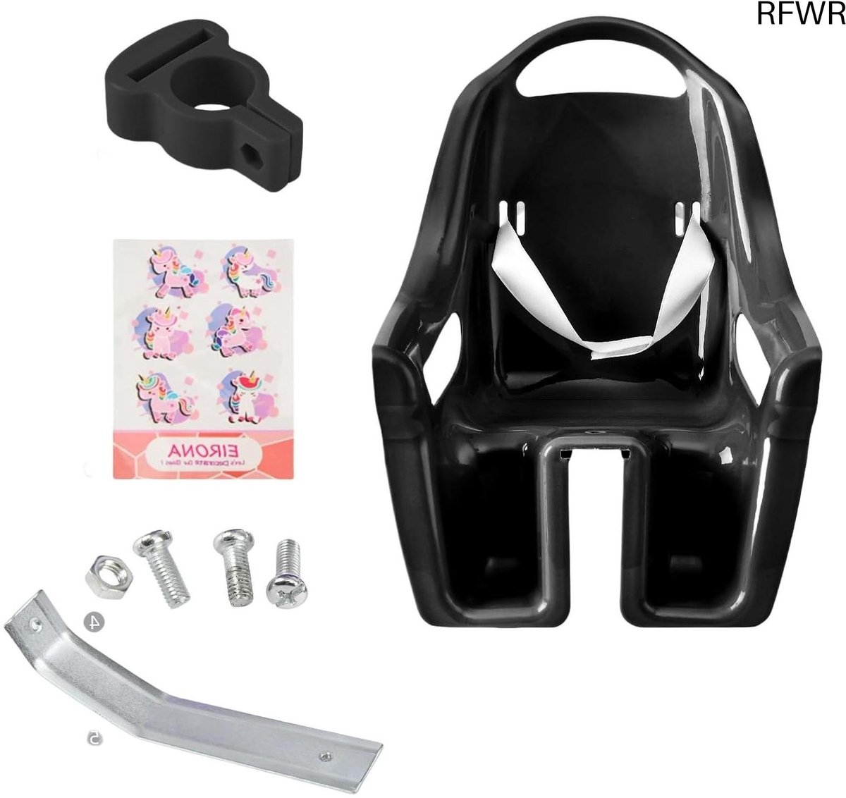 RFWR® Kinderfiets Poppenstoel met DIY Stickers voor Meisjes - Fietsaccessoires