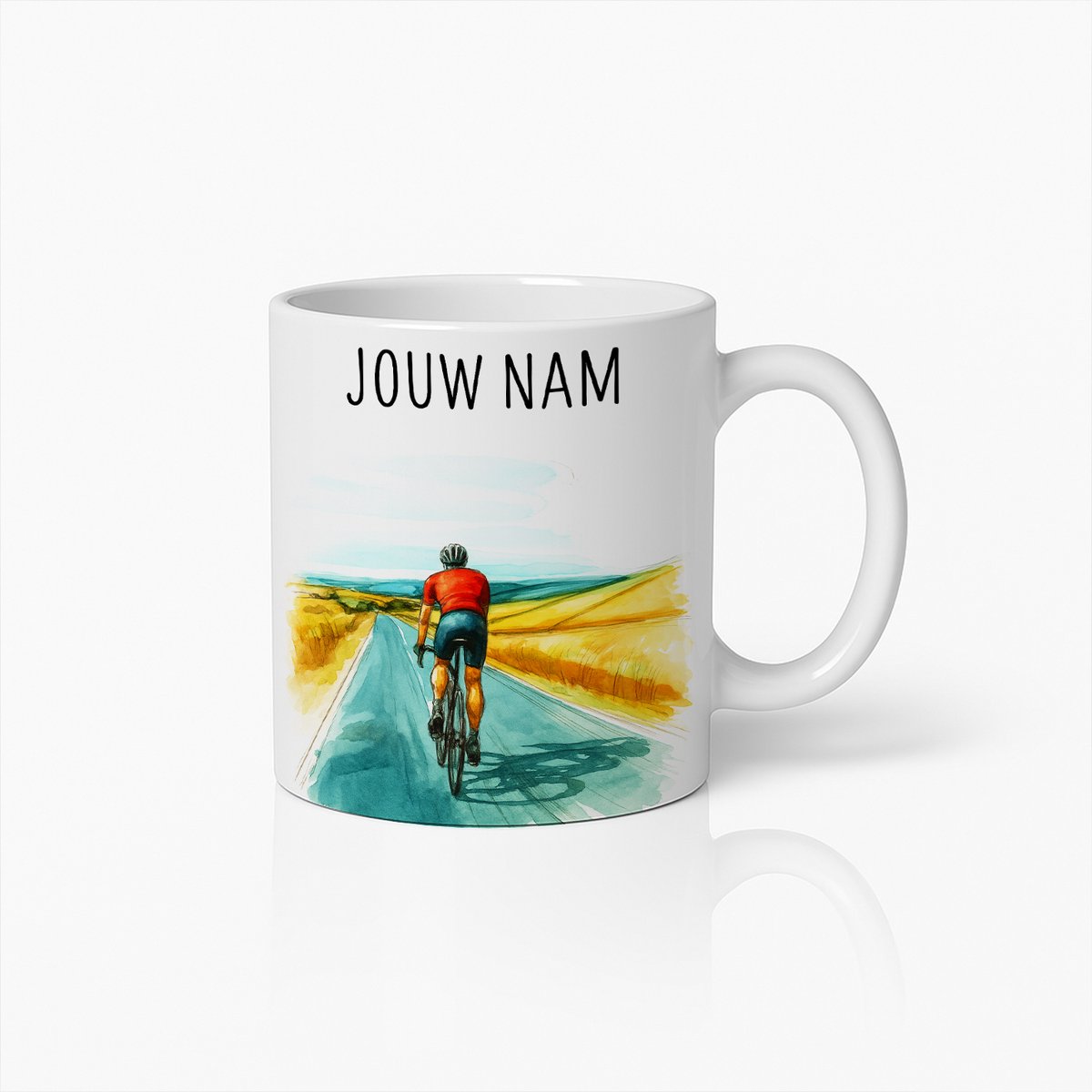 Gepersonaliseerde Fietsliefhebber Mok – Gepersonaliseerde Naam Fietsfan Cadeaumok