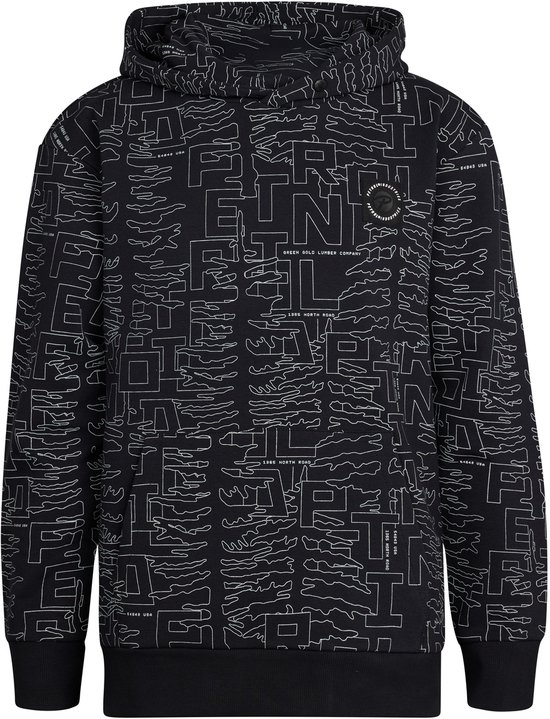 Petrol Industries - Sweat à capuche imprimé intégral Garçons Blue Ridge - Zwart - Taille 116