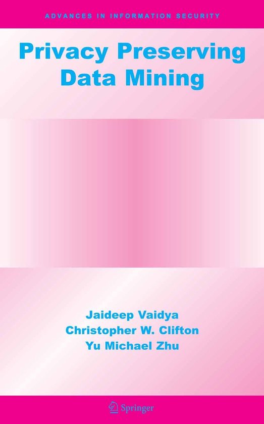Privacy Preserving Data Mining - cover