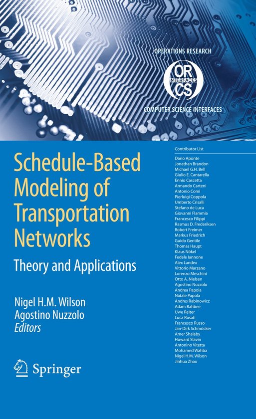 Schedule-Based Modeling of Transportation Networks - cover