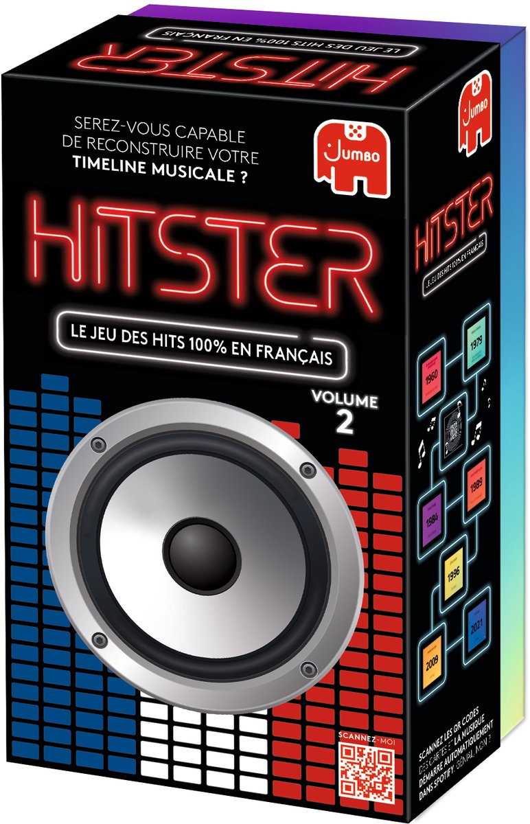 Jumbo - Hitster - Chansons Françaises - Franstalig Partyspel - Actiespel — cadeau in Partyspellen - foto 3