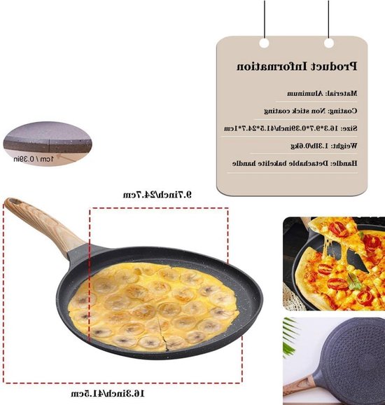 Boral Top Braadpan, aluminium, 24 cm, 3D, inductiebodem, keramische antiaanbaklaag