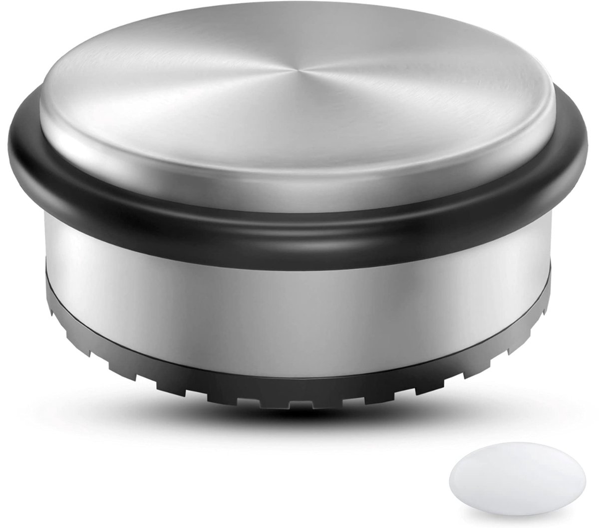 Ibenzoa® Zware Roestvrij Stalen Deurstopper met Extra Wandbescherming, Antislip en UV-bestendig