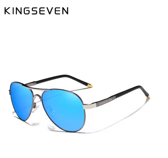 KINGSEVEN Zonnebril 7503 - Donkerblauw – Heren - Vrouwen - Gepolariseerd - UV400 - Sportief