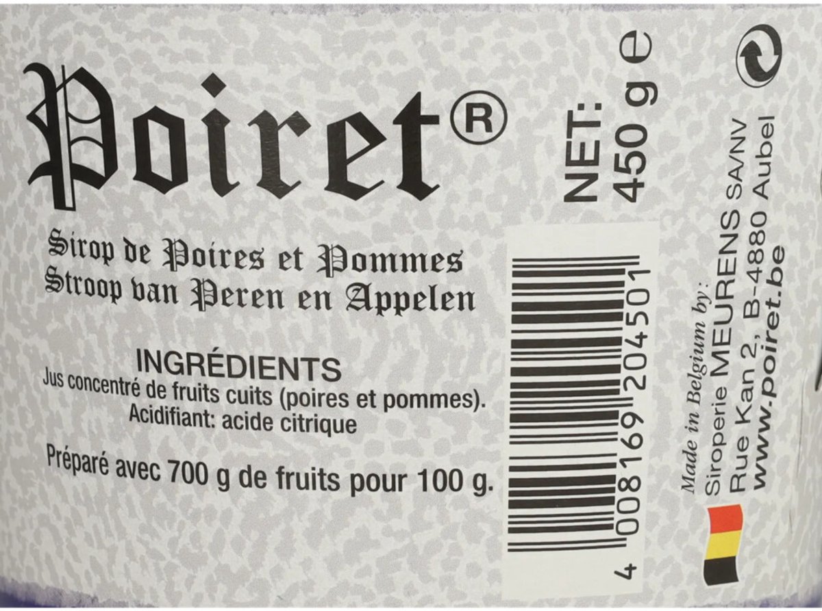 Goedkoopste Poiret Appel/Peren Stroop
