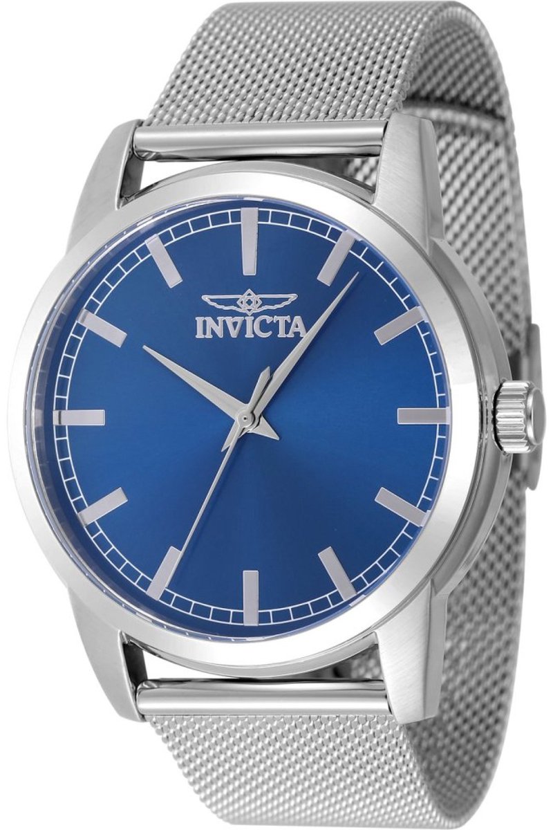 Invicta Celestial 48502 Heren Horloge - Waterdicht - Analoog - Quartz Uurwerk - Roestvrij Staal met blauwe Wijzerplaat - 43mm