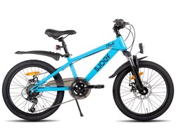 SJOEF Climb Jongensfiets 20 inch Mountainbike - Kinderfiets 6 t/m 8 Jaar - Fiets 20 Inch - 6 Versnellingen - Blauw