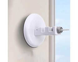 Indoor Wall Mounted Extendable Portable Drying Clothesline Retractable 5m for Living Room Bathroom Balcony (White)
