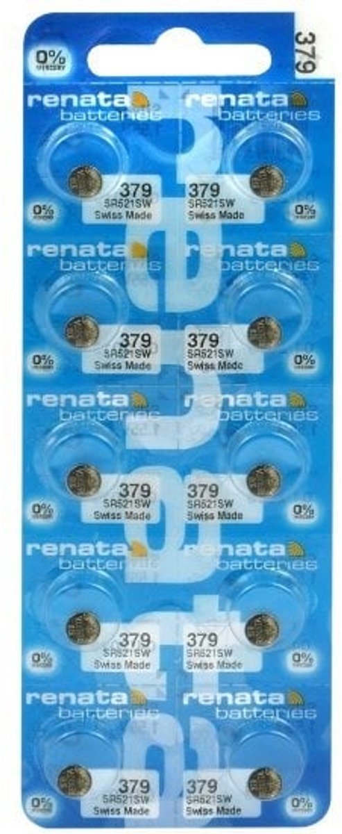RENATA - Horlogebatterijen - Watch 379 - 10 stuks