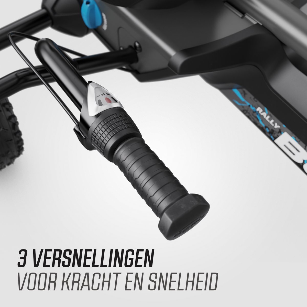 BERG Rally DRT Black 3 Gears Skelter - Drie Versnellingen - Schokabsorberende off-road veren- Verstelbare stoel - 4+ Jaar - Zwart — afbeelding 10