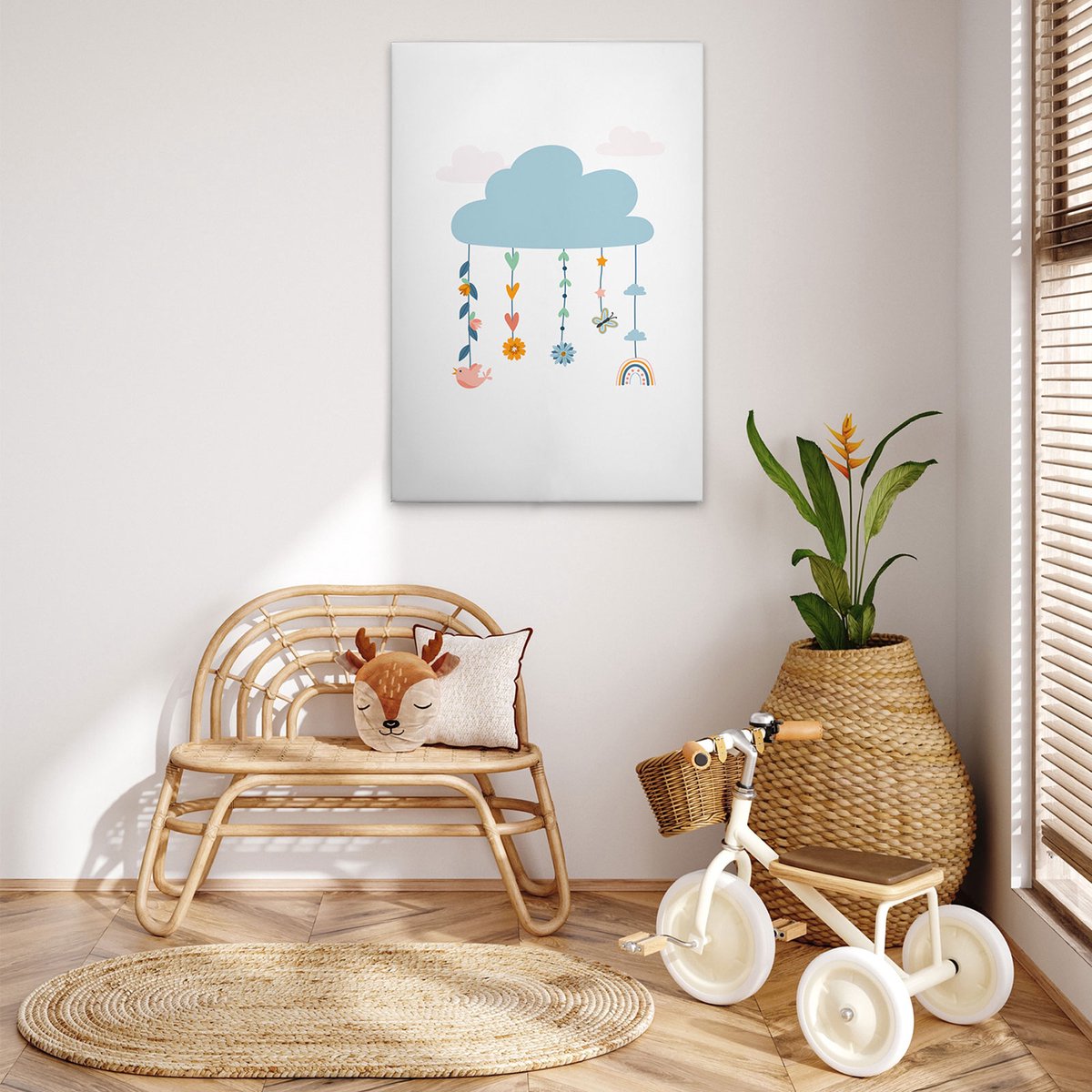 Canvas Flower Bunny 1 | DD132570