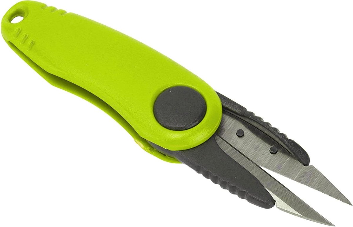 Allecto Plus - Vouwbare Vistent Snijder Kreeftvormig met Etui - Vislijn Schaar Snijder - Draagbare Vistent Accessoire met Beschermhoes