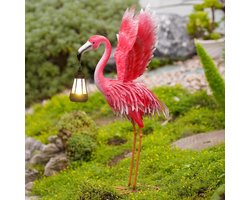Solar Flamingo Lights - Garden Decoration Outdoor Figures for Women, Mum Birthday, and More