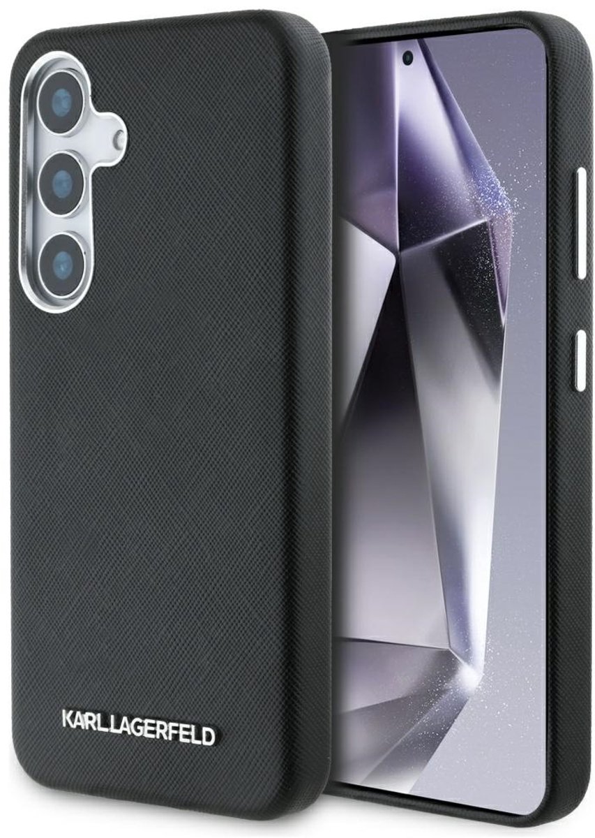 Karl Lagerfeld Case Saffiano Volledig Ingewikkeld Voor Samsung Galaxy S25 Voor Magsafe